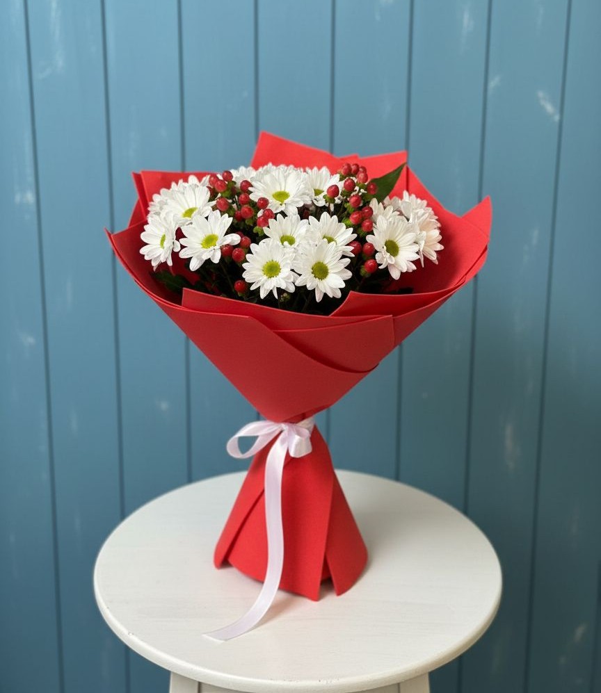 Букет цветов из: Хризантемы в Межевом