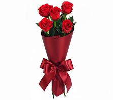 Букет 5 Красных роз Эдлесс Лав в Межевом