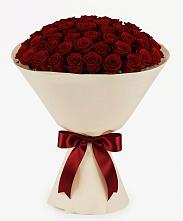Букет 101 Бордовая роза Блэк Бакарра в Межевом