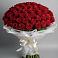 Букет 101 Красная роза Блэк Мэджик в Межевом