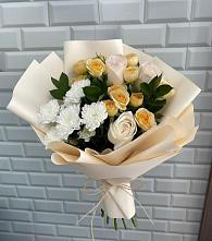 Букет цветов из:  Розы и Хризантемы в Межевом