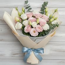 Букет цветов из:  Лизиантусы в Межевом