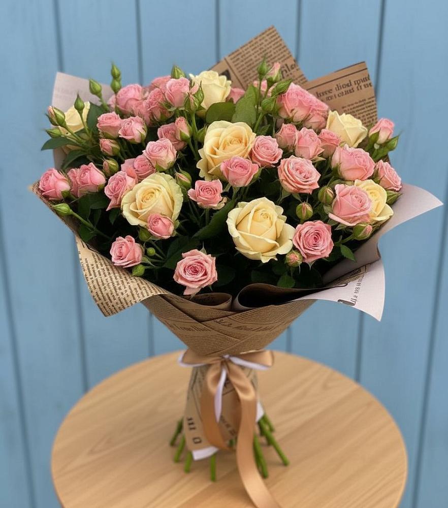 Букет цветов из: Розы в Межевом