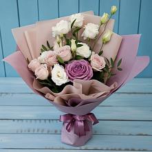 Букет цветов из:  Розы и Лизиантусы в Межевом