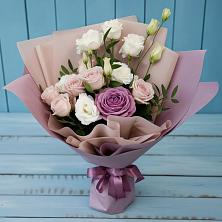 Букет цветов из:  Розы и Лизиантусы в Межевом