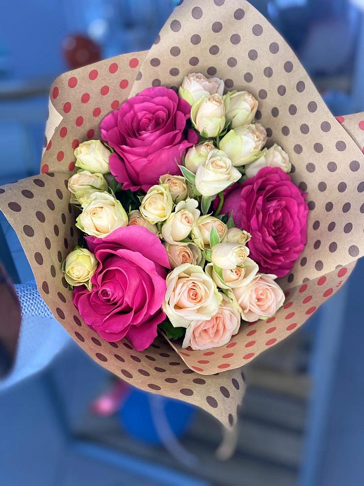 Букет цветов из: Розы в Межевом