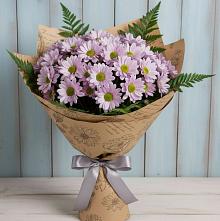 Букет цветов из:  Хризантемы #REPLACE_PRED# Межевом