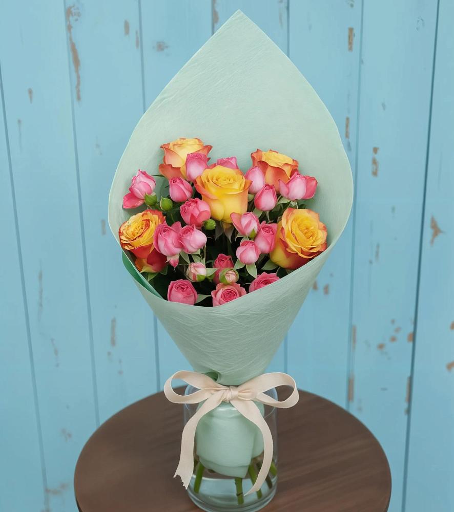 Букет цветов из: Розы в Межевом