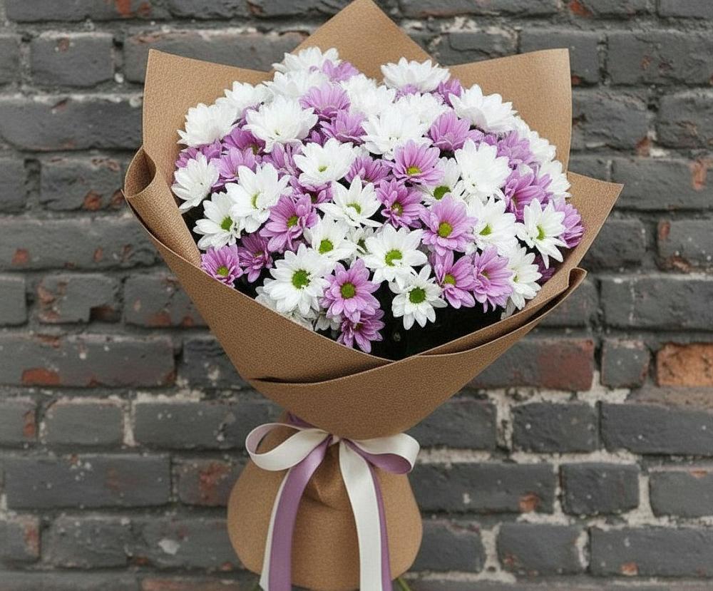 Букет цветов из: Хризантемы в Межевом