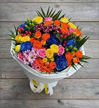 Букет цветов из:  Розы и Хризантемы в Межевом