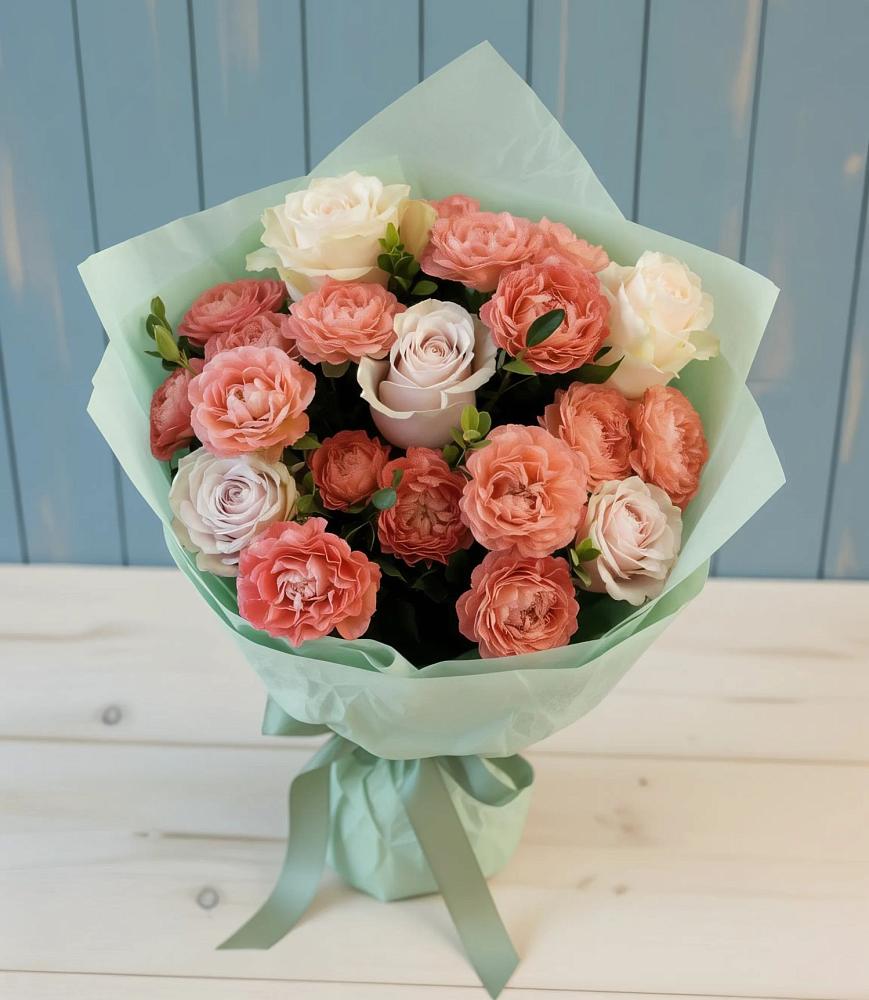 Букет цветов из: Розы в Межевом