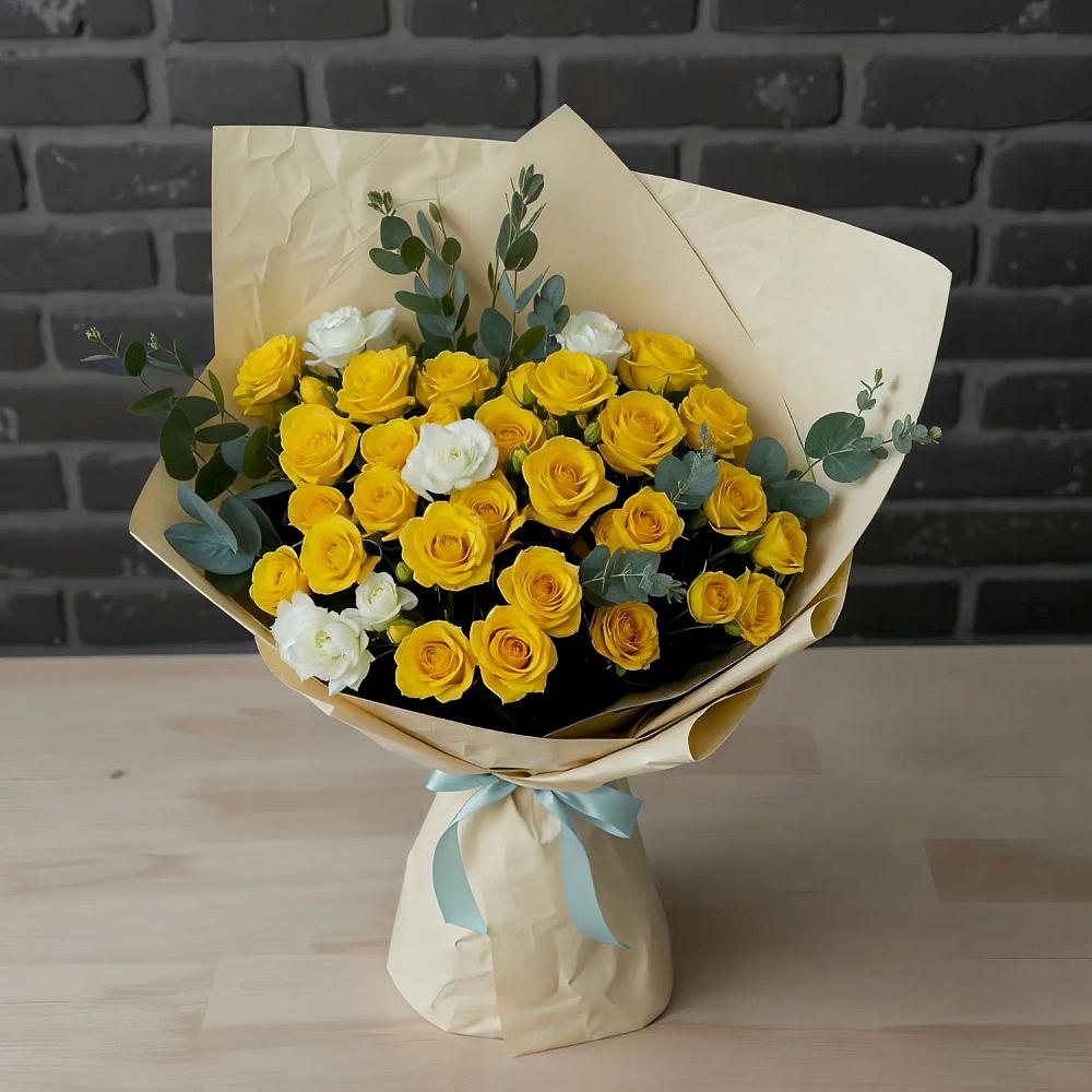 Букет цветов из: Розы в Межевом