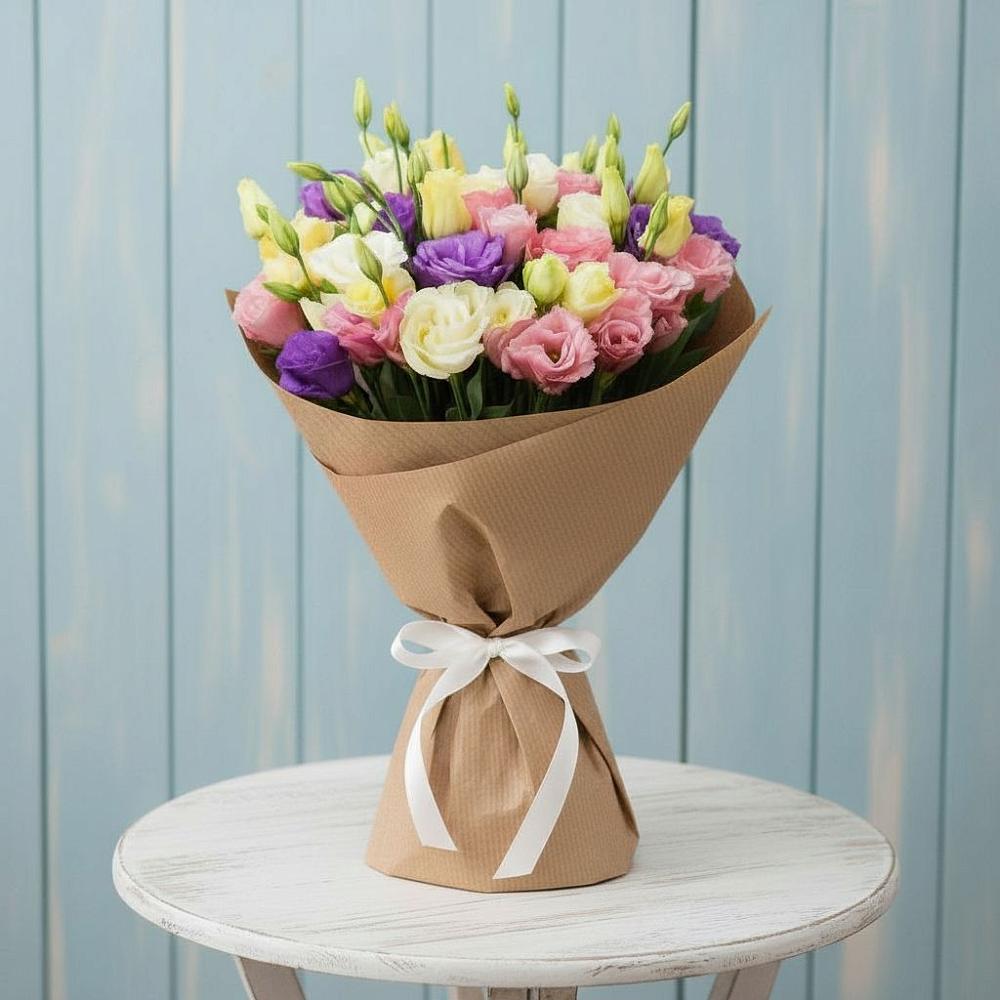 Букет цветов из: Лизиантусы в Межевом