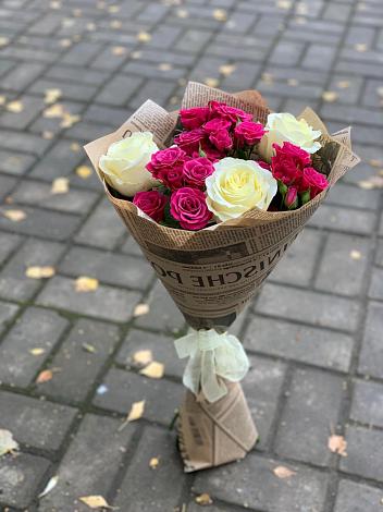 Букет цветов из: Розы в Межевом