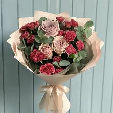 Букет цветов из:  Гвоздики и Розы #REPLACE_PRED# Межевом